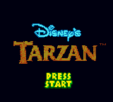 Tarzan (Japan) Title Screen